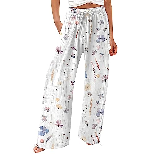 FUPODD Leichte Sommerhose Damen Schlaghose Stoff Damen Bunt Sommerhosen Weites Bein Sommerhose High Waist Bequem Luftig Farbverlauf Strumpfhosen Freizeithose Leicht Elegant Stoffhose Palazzo Hose FUPODD Leichte Sommerhose Damen Schlaghose Stoff Damen Bunt Sommerhosen Weites Bein Sommerhose High Waist Bequem Luftig Farbverlauf Strumpfhosen Freizeithose Leicht Elegant Stoffhose Palazzo Hose von FUPODD