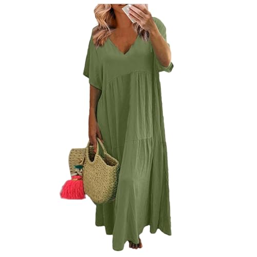 FUPODD Maxikleid Damen Sommer Weisses Kleid Shirtkleid Damen Sommer Weiss Strandkleid Große Größen Sommerkleidung Weißes Sommerkleid Lang Italienische Sommerkleider Multiway Lange Kleider Elegant FUPODD Maxikleid Damen Sommer Weisses Kleid Shirtkleid Damen Sommer Weiss Strandkleid Große Größen Sommerkleidung Weißes Sommerkleid Lang Italienische Sommerkleider Multiway Lange Kleider Elegant von FUPODD