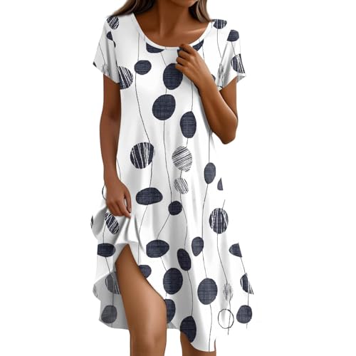 FUPODD Sommerkleider Damen Leicht Und Luftig Festliche Kleider Sommerkleid Damen Elegant Midikleid Festlich Kleidung Umstandskleid Weißes Tshirt Kleid Kurz Strandkleid Luftig Shirtkleid Schwarzes FUPODD Sommerkleider Damen Leicht Und Luftig Festliche Kleider Sommerkleid Damen Elegant Midikleid Festlich Kleidung Umstandskleid Weißes Tshirt Kleid Kurz Strandkleid Luftig Shirtkleid Schwarzes von FUPODD