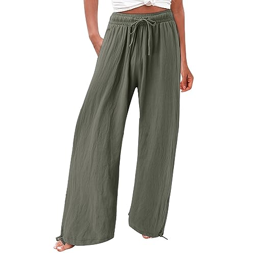 Sommerhose Damen Leicht Luftig Culottes Hosen Damen Mit Gummizug Musselin Hose Damen Dünne Stoffhose Damen Palazzo Hose Damen Elegant Strandhose Plissee Hose Marlenehose Damen Flowy Freizeithose Sommerhose Damen Leicht Luftig Culottes Hosen Damen Mit Gummizug Musselin Hose Damen Dünne Stoffhose Damen Palazzo Hose Damen Elegant Strandhose Plissee Hose Marlenehose Damen Flowy Freizeithose von FUPODD