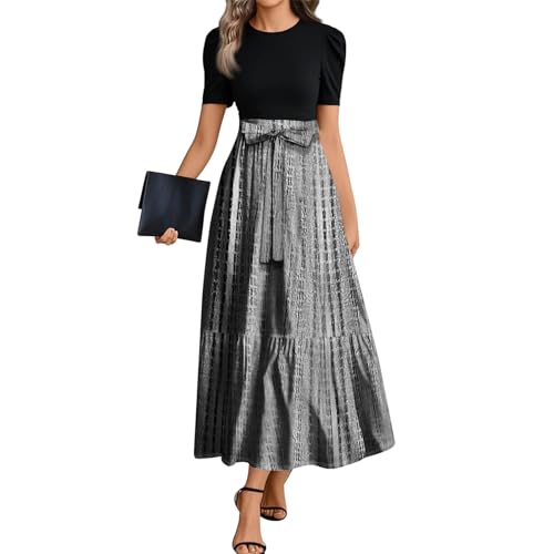 Sommerkleider Damen Leicht Und Luftig Elegant Strandkleid Lang Damenkleider Sommer A Linien Blusenkleid Festlich Prinzessin Kleid Für Hochzeit Als Gast Vintage Boho-Kleid Große Größen Lange Sommerkleider Damen Leicht Und Luftig Elegant Strandkleid Lang Damenkleider Sommer A Linien Blusenkleid Festlich Prinzessin Kleid Für Hochzeit Als Gast Vintage Boho-Kleid Große Größen Lange von FUPODD