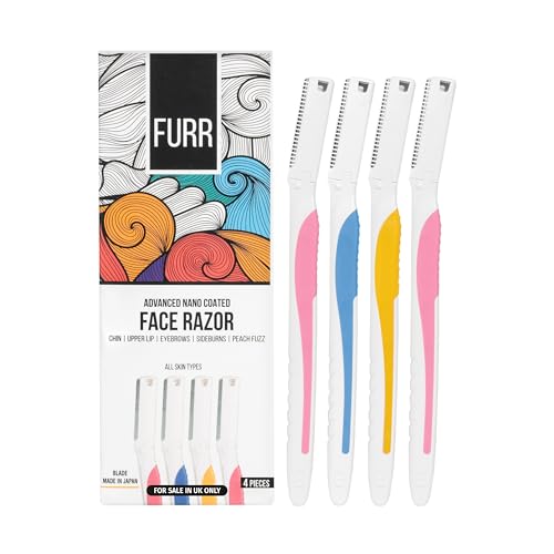FURR Augenbrauenrasierer, Gesichtsrasierer Frauen, Damenrasierer, Dermaplaning rasierer, Wiederverwendbare Rasierer für Frauen, für eine glatte und sichere Rasur FURR Augenbrauenrasierer, Gesichtsrasierer Frauen, Damenrasierer, Dermaplaning rasierer, Wiederverwendbare Rasierer für Frauen, für eine glatte und sichere Rasur von FURR