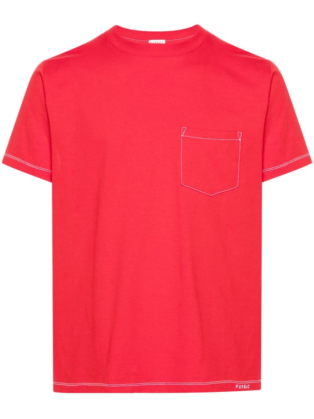 FURSAC T-Shirt mit Kontrastnähten - Rot von FURSAC