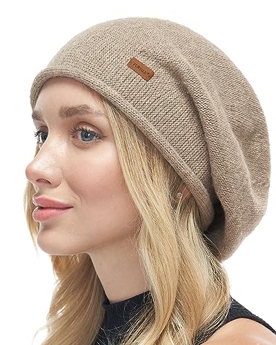 FURTALK Damen Slouchy Beanie Mütze Weich Warm Kaschmir Skimütze gestrickt Wolle Wintermütze von FURTALK