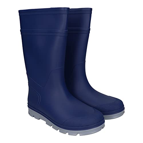 FUZZIO Kinder Jungen Mädchen Gummistiefel Regenschuhe Blau gr. 29, PVC frei von Phthalaten von FUZZIO