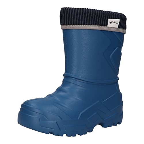 FUZZIO Kinder Jungen Mädchen Gummistiefel Regenschuhe Blau gr. 31 von FUZZIO