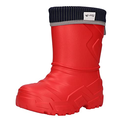 FUZZIO Kinder Jungen Mädchen Gummistiefel Regenschuhe Rot gr. 33 von FUZZIO