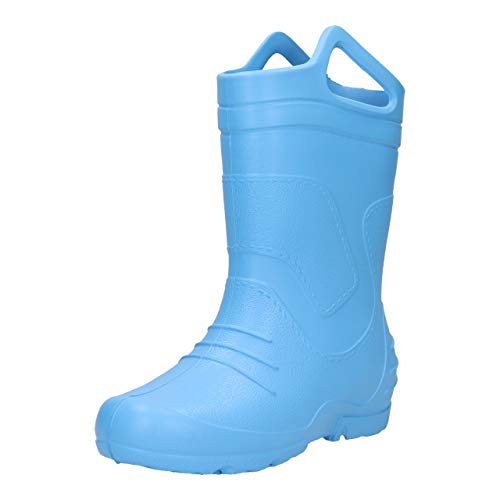 FUZZIO Kinder Kala Griff superleicht Regenschuhe Gummistiefel (Blau, 22/23 EU) von FUZZIO