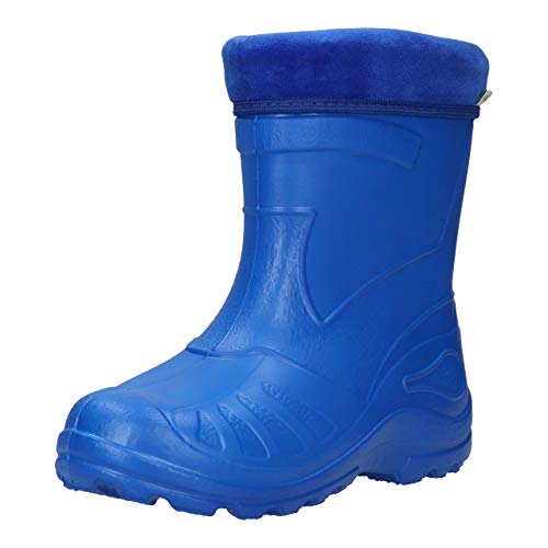 FUZZIO Kinder SeSe Gummistiefel Regenstiefel leichte gefüttert Blau 23 EU von FUZZIO