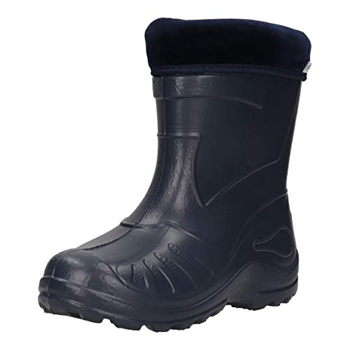 FUZZIO Kinder SeSe Gummistiefel Regenstiefel leichte gefüttert Dunkelblau 22 EU von FUZZIO