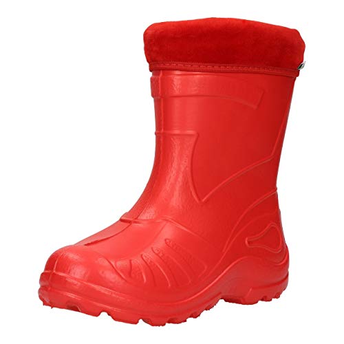 FUZZIO Kinder SeSe Gummistiefel Regenstiefel leichte gefüttert Rot 34 EU von FUZZIO