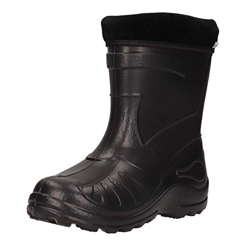 FUZZIO Kinder SeSe Gummistiefel Regenstiefel leichte gefüttert Schwarz 30 EU von FUZZIO