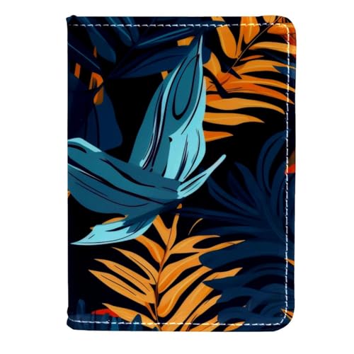 FVQL Reisepasshülle für Damen und Herren, Reisepasshülle, 11,4 x 16,5 cm, Blatt-Blumenmuster, Color3988, 11.5x16.5cm/4.5x6.5 in FVQL Reisepasshülle für Damen und Herren, Reisepasshülle, 11,4 x 16,5 cm, Blatt-Blumenmuster, Color3988, 11.5x16.5cm/4.5x6.5 in von FVQL