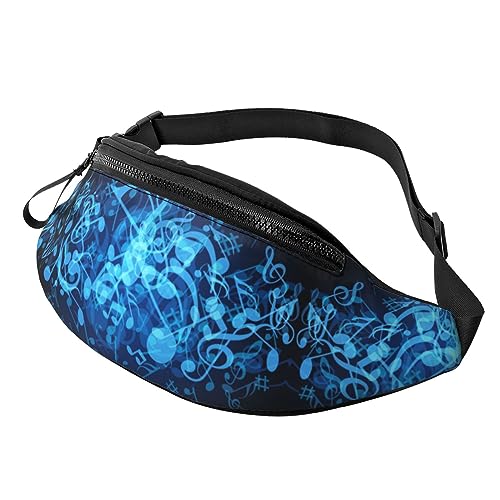 Fanny Pack mit Musiknoten, verstellbare Hüfttasche, Umhängetasche, Reise-Fanny Pack für Damen und Herren von FWJZDSP