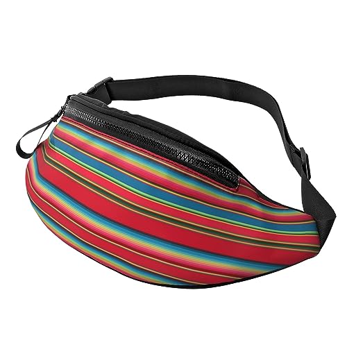 Fanny Pack mit Serape-Muster, verstellbare Hüfttasche, Umhängetasche, Reise-Gürteltasche für Damen und Herren von FWJZDSP