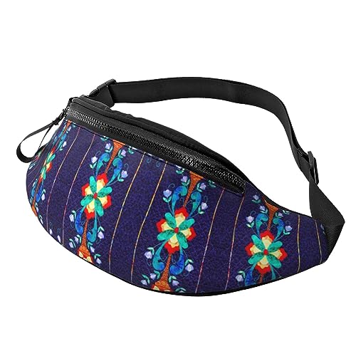 Fanny Pack mit norwegischem traditionellen Muster, verstellbare Taillentasche, Umhängetasche, Reise-Fanny Pack für Damen und Herren von FWJZDSP