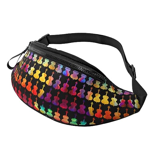 Fanny Packs Cello Music In Color Hüfttasche Hüfttasche für Laufen, Wandern und Reisen, Damen und Herren von FWJZDSP