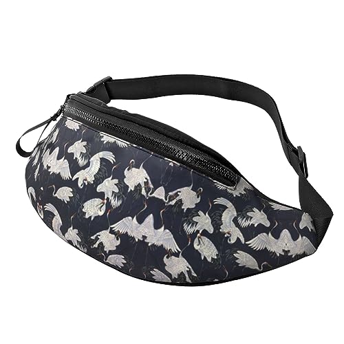 Fanny Packs Japanische Kraniche, Hüfttasche, Hüfttasche für Laufen, Wandern und Reisen, Damen und Herren von FWJZDSP