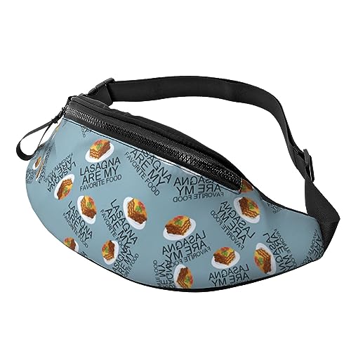 Fanny Packs Lasagna is My Favorite Food Hüfttasche Hüfttasche für Laufen, Wandern und Reisen, Damen und Herren von FWJZDSP