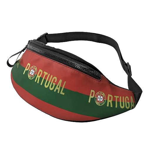 Fanny Packs Portugal Fußball-Hüfttasche, Hüfttasche für Laufen, Wandern und Reisen, Damen und Herren von FWJZDSP