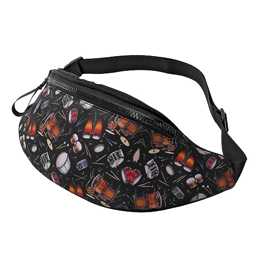 Rock Drum Stand Fanny Pack Gürteltasche Mode Hüfttasche Hände frei für Frauen Männer Wandern Laufen Reisen von FWJZDSP