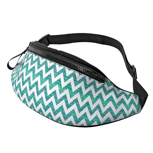 Tribal Print Türkis Fanny Pack Verstellbare Taille Tasche Crossbody Reise Fanny Pack für Frauen Männer von FWJZDSP