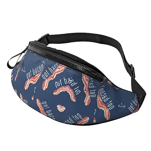 Us Bacon Gürteltasche, verstellbare Hüfttasche, Umhängetasche, Reise-Gürteltasche für Damen und Herren von FWJZDSP