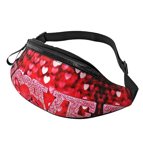 Valentinstag-Liebes-Fanny-Pack, verstellbare Hüfttasche, Umhängetasche, Reise-Fanny-Pack für Damen und Herren von FWJZDSP