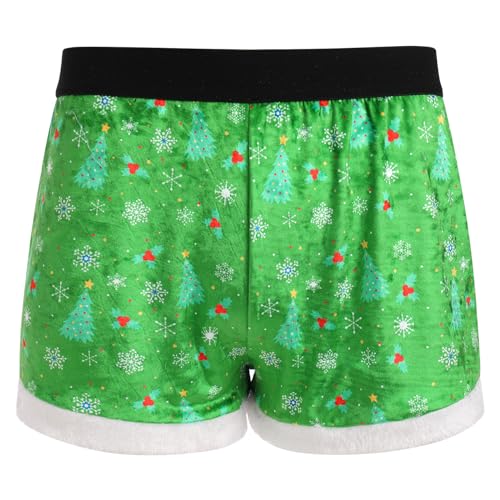 FYMNSI Herren Weihnachts Boxershorts Smat Unterw?sche Weihnachten Unterhosen M?nner Boxershorts Slip Nachtw?sche Reizw?sche Retroshorts Elastische Boxer Hipster Herrenunterw?sche Trunk Gr?n XXL von FYMNSI