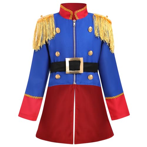 FYMNSI Jungen Soldat K�nigliche Garde Kost�m Halloween Karneval Cosplay Jacke Mantel Smokings Anz�ge Outfits f�r Kinder Weihnachten Geburtstag Party Fasching Rollenspiel Verkleidung Blau Rot 5-6J FYMNSI Jungen Soldat K�nigliche Garde Kost�m Halloween Karneval Cosplay Jacke Mantel Smokings Anz�ge Outfits f�r Kinder Weihnachten Geburtstag Party Fasching Rollenspiel Verkleidung Blau Rot 5-6J von FYMNSI