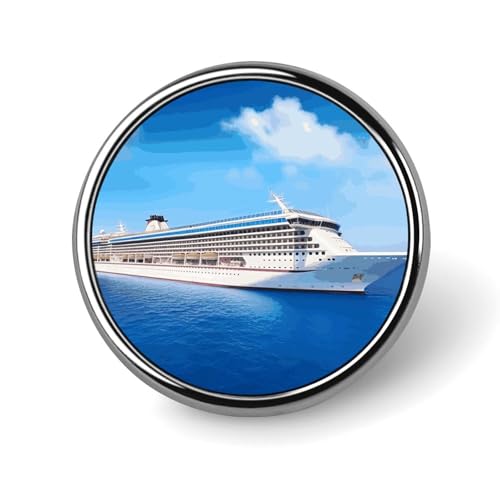 Kreuzfahrtschiff, runde Knopfnadeln, modische Anstecknadel, niedlicher Hut, Anstecknadel, Brosche für Damen und Herren, lustige Pins für Rucksäcke, Taschen, Anzüge, Accessoires, coole Kreuzfahrtschiff, runde Knopfnadeln, modische Anstecknadel, niedlicher Hut, Anstecknadel, Brosche für Damen und Herren, lustige Pins für Rucksäcke, Taschen, Anzüge, Accessoires, coole von FZMVSQH