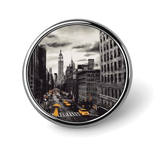 Love from New York runde Knopfnadeln, modische Knopfabzeichen, niedlicher Hut, Reversnadel, Brosche, Anstecknadeln für Damen und Herren, lustige Pins für Rucksäcke, Taschen, Anzüge, Accessoires, coole Love from New York runde Knopfnadeln, modische Knopfabzeichen, niedlicher Hut, Reversnadel, Brosche, Anstecknadeln für Damen und Herren, lustige Pins für Rucksäcke, Taschen, Anzüge, Accessoires, coole von FZMVSQH