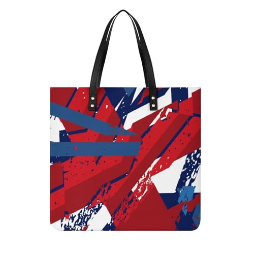 FZRTGOP Union Jack Damen Shopper Handtasche Umhängetasche Schultertasche Für Büro Schule Einkauf 39x39cm von FZRTGOP