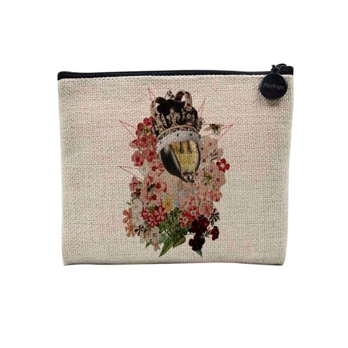 Tasche aus Leinen – Kollektion Creation Surrealistische Collage Art Surrealismus Skulptur Humor Ästhetik – Kosmetiktasche aus Leinen in Leinenoptik – Kulturbeutel – Geldbörse, Bienenkönigin, 15 x 10 Tasche aus Leinen – Kollektion Creation Surrealistische Collage Art Surrealismus Skulptur Humor Ästhetik – Kosmetiktasche aus Leinen in Leinenoptik – Kulturbeutel – Geldbörse, Bienenkönigin, 15 x 10 von Fabulous