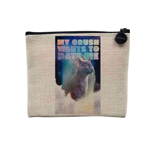 Tasche aus Leinen – Kollektion Creation Surrealistische Collage Art Surrealismus Skulptur Humor Ästhetik – Kosmetiktasche aus Leinen in Leinenoptik – Kulturbeutel – Geldbörse, My Crush, 15 x 10 cm, Tasche aus Leinen – Kollektion Creation Surrealistische Collage Art Surrealismus Skulptur Humor Ästhetik – Kosmetiktasche aus Leinen in Leinenoptik – Kulturbeutel – Geldbörse, My Crush, 15 x 10 cm, von Fabulous