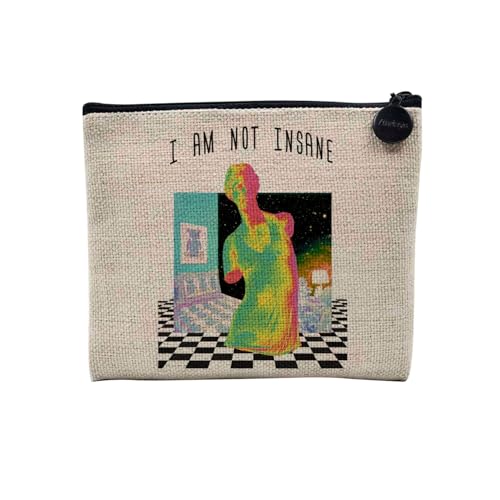Tasche aus Leinen – Kollektion Creation Surrealistische Collage Art Surrealismus Skulptur Humor Ästhetik – Kosmetiktasche aus Leinen in Leinenoptik – Kulturbeutel – Geldbörse, Not Insane, 15 x 10 cm, Tasche aus Leinen – Kollektion Creation Surrealistische Collage Art Surrealismus Skulptur Humor Ästhetik – Kosmetiktasche aus Leinen in Leinenoptik – Kulturbeutel – Geldbörse, Not Insane, 15 x 10 cm, von Fabulous