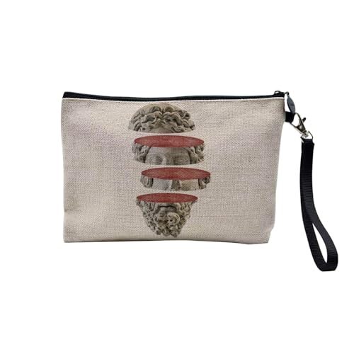 Tasche aus Leinen – Kollektion Creation Surrealistische Collage Art Surrealismus Skulptur Humor Ästhetik – Kosmetiktasche aus Leinen in Leinenoptik – Kulturbeutel – Geldbörse, Skulptur Kopf, 23.5 x 15 Tasche aus Leinen – Kollektion Creation Surrealistische Collage Art Surrealismus Skulptur Humor Ästhetik – Kosmetiktasche aus Leinen in Leinenoptik – Kulturbeutel – Geldbörse, Skulptur Kopf, 23.5 x 15 von Fabulous