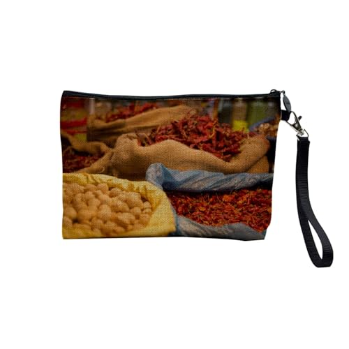 Tasche aus Leinen – Kollektion Plus Schöne Fotos von Indien Skulptur Kultur Reise Landschaft Stadt – Kosmetiktasche aus Leinen in Leinenoptik – Kulturbeutel – Geldbörse, Chili Gewürze, 23.5 x 15 cm, Tasche aus Leinen – Kollektion Plus Schöne Fotos von Indien Skulptur Kultur Reise Landschaft Stadt – Kosmetiktasche aus Leinen in Leinenoptik – Kulturbeutel – Geldbörse, Chili Gewürze, 23.5 x 15 cm, von Fabulous