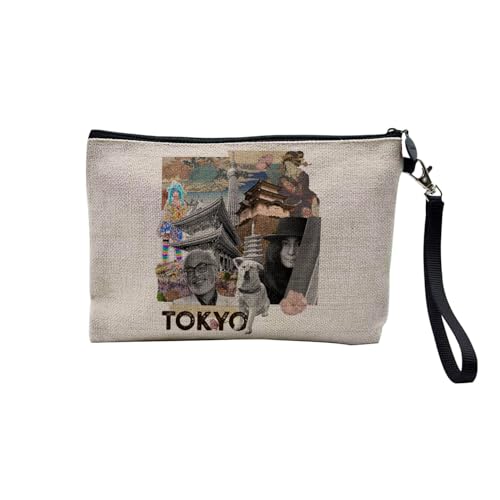 Tasche aus Leinen – Kollektion Städte der Welt Stil Collage Postkarte Vintage Reise Tourismus Retro – Kosmetiktasche aus Leinen in Leinenoptik – Kulturbeutel – Geldbörse, Tokyo 2, 23.5 x 15 cm, Tasche aus Leinen – Kollektion Städte der Welt Stil Collage Postkarte Vintage Reise Tourismus Retro – Kosmetiktasche aus Leinen in Leinenoptik – Kulturbeutel – Geldbörse, Tokyo 2, 23.5 x 15 cm, von Fabulous