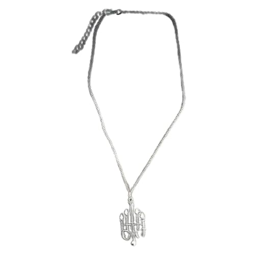 FackLOxc Menorah-Kerzenhalter-Anhänger, Halskette für Damen, geometrischer religiöser Schmuck, Kette, Kerzenhalter, Tropfenohrringe, Amulette, Metall FackLOxc Menorah-Kerzenhalter-Anhänger, Halskette für Damen, geometrischer religiöser Schmuck, Kette, Kerzenhalter, Tropfenohrringe, Amulette, Metall von FackLOxc