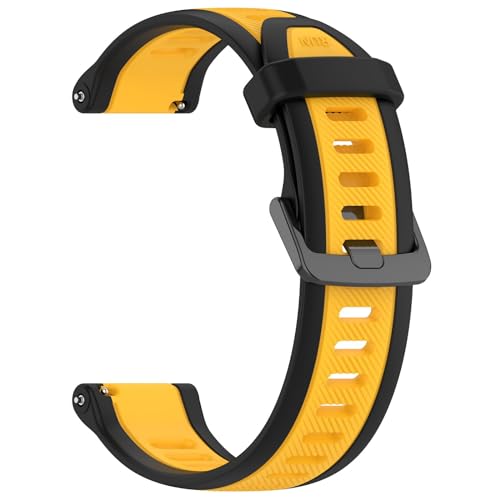 Ersatzbänder 20mm Kompatibel mit Garmin Forerunner 165/Forerunner 165 Music Armband für Damen Herren, Verstellbare Weiches Silikon Sport Ersatzarmband für Garmin Forerunner 165/Forerunner 165 Music von Factorys