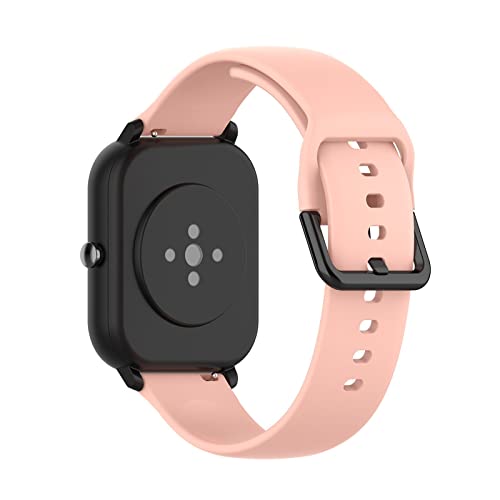 Ersatzbänder Kompatibel mit Amazfit Bip 3 Armband für Damen Herren, Verstellbare Weiches Silikon Sport Ersatzarmband Sportarmband für Amazfit Bip 3, A5 von Factorys