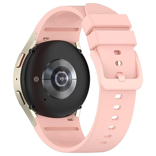 Ersatzbänder Kompatibel mit Samsung Galaxy Watch Active 2 40mm/44mm Armband für Damen Herren, Verstellbare Silikon Sport Ersatzarmband für Samsung Galaxy Watch Active 2 40mm/44mm (Rosa) von Factorys