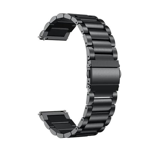 Factorys Metall Armband 20mm Kompatibel mit Garmin Forerunner 55 für Herren Damen, Edelstahl Ersatzarmband Uhrenarmband für Garmin Forerunner 55 von Factorys