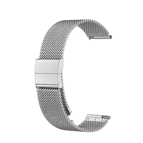Metall Armband 20mm Kompatibel mit Samsung Galaxy Watch 6 40mm/44mm für Herren Damen, Edelstahl Masche Metall Ersatzarmband Uhrenarmband für Samsung Galaxy Watch 6 40mm/44mm von Factorys