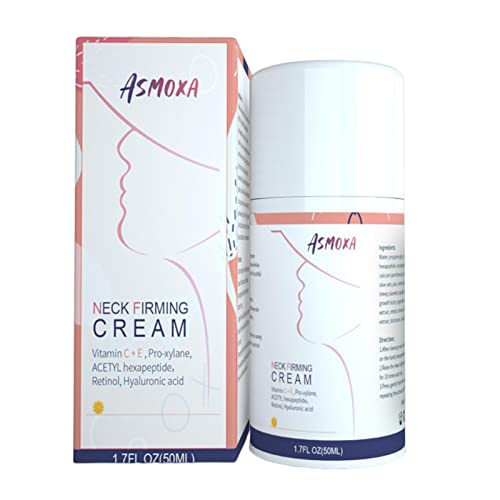 Feuchtigkeitscreme für den Hals - Vitamin C+E Frauen Halscreme Anti Age - Straffende Halscreme 1,7 fl oz, Creme für aufgehellte Halslinien zur Glättung der Halshaut von Facynde