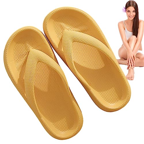 Flop-Slipper für Damen - EVA Damen Hausschuhe für die Dusche mit dicker Sohle | Leichte, rutschfeste, ergonomische Slipper für Schlafzimmer, Schlafsaal, Garten, Schwimmbad, Spa, Badezimmer, Facynde von Facynde