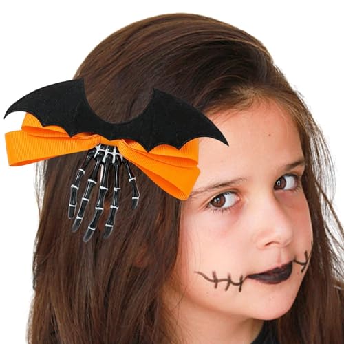 Halloween Skelett Hand Haarspangen | Skelett-Handklammern für Halloween,Skeletthände Knochen-Haarspangen für Frauen, Kinder, Mädchen, Kinder von Facynde