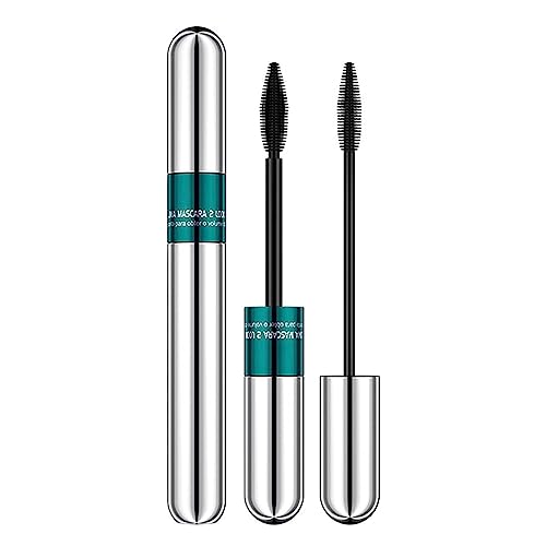 Lash Primer Mascara - Wischfeste Wimperntusche mit zwei Bürsten | Dicker, dichter, lang anhaltender, wasserfester Wimpernprimer, der den ganzen Tag hält, Mascara-Make-up für größere Augen Facynde von Facynde