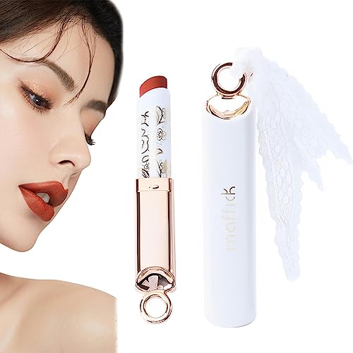 Samtmatter Lippenstift, Velvet Lipstick Nude Lippenstift, Samtiges Lippen-Make-up, Nude-Lippenstift – verblasst nicht, wasserfest, hochwirksamer Farb-Lippenstift als Geschenk für Frauen Facynde von Facynde